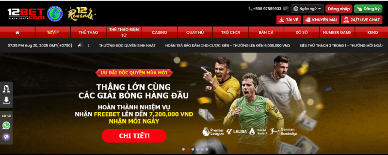 nhà cái 12BET uy tín