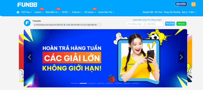 nhà cái Fun88 uy tín